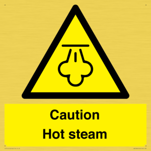 Caution Hot steam